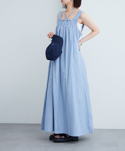*HALSTON* フラワーホルターマキシドレス ワンピース ホルターマキシワンピース（ワンピース）｜mystic（ミスティック