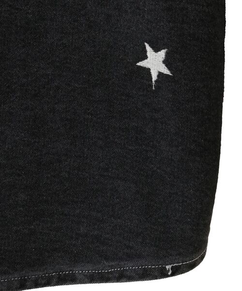 CONVERSE TOKYO(コンバーストウキョウ)の「STAR★ PATCH DENIM SHIRT(シャツ/ブラウス・レディース・ブラック/サックスブルー・FREE)」の16枚目の写真