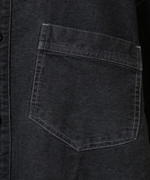 CONVERSE TOKYO(コンバーストウキョウ)の「STAR★ PATCH DENIM SHIRT(シャツ/ブラウス・レディース・ブラック/サックスブルー・FREE)」の17枚目の写真