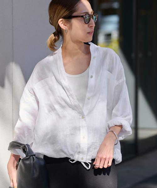 リネンドロストシャツ ≪追加≫フレンチリネンドロストシャツ（シャツ/ブラウス）｜FRAMeWORK