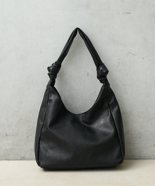 BIRTHDAY BAR（バースデイバー）の「フェイクレザーワンショルダーバッグ　トライアングル（トートバッグ・レディース・ブラック/ライトベージュ/キャメル・0）」の18枚目の写真