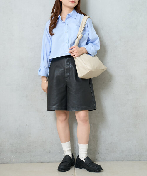 BIRTHDAY BAR（バースデイバー）の「フェイクレザーワンショルダーバッグ　トライアングル（トートバッグ・レディース・ブラック/ライトベージュ/キャメル・0）」の20枚目の写真