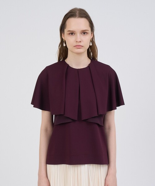 【未使用】ANAYI スーピマコットンポンチフリルプルオーバー 38 ANAYI｜コットンスムースフリルデザインプルオーバー | Rakuten