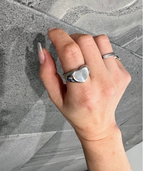 Rechic（リシック）の「ニュアンスハートリング（リング・レディース・シルバー・FREE）」の3枚目の写真