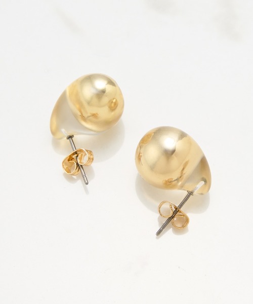 クリアドロップピアス（ピアス（両耳用））｜PAPILLONNER