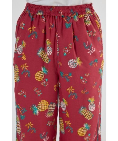 RODEO CROWNS WIDE BOWL（ロデオクラウンズワイドボウル）の「アロハサイドラインパンツ（その他パンツ・レディース・ホワイト系その他/レッド系その他/ブラック系その他・FREE）」の7枚目の写真