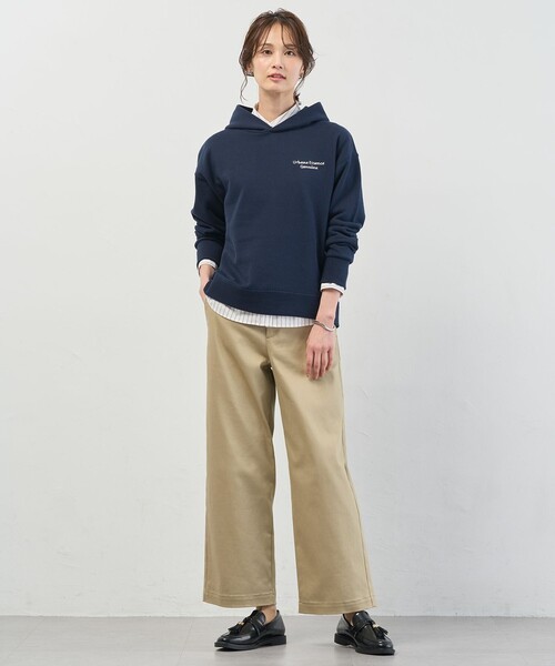 J.PRESS(ジェイプレス)の「【WEB限定カラーあり】ハイパワーデニムツイル ワイドパンツ(その他パンツ・レディース・ネイビー系/ベージュ系/ブラック系・T13/T17/T15)」の15枚目の写真