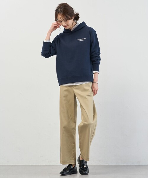 J.PRESS(ジェイプレス)の「【WEB限定カラーあり】ハイパワーデニムツイル ワイドパンツ(その他パンツ・レディース・ネイビー系/ベージュ系/ブラック系・T13/T17/T15)」の16枚目の写真