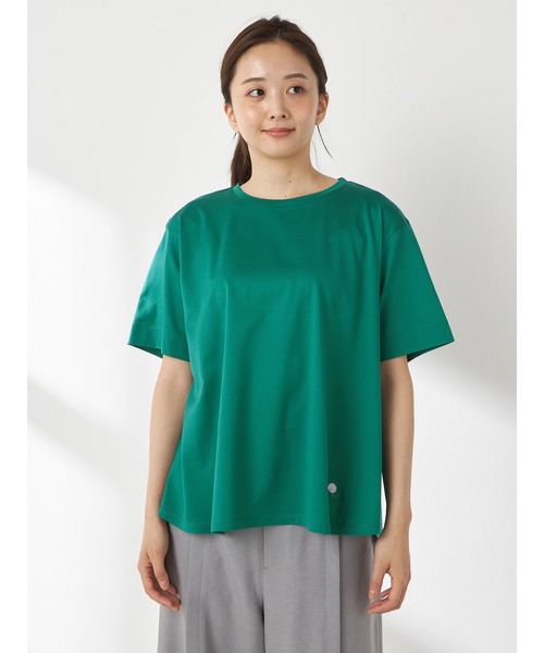 McGREGOR(マックレガー)の「【接触冷感】フレアTシャツ(Tシャツ/カットソー・レディース・サンドベージュ/ブラック/グリーン系その他・L/M)」の3枚目の写真