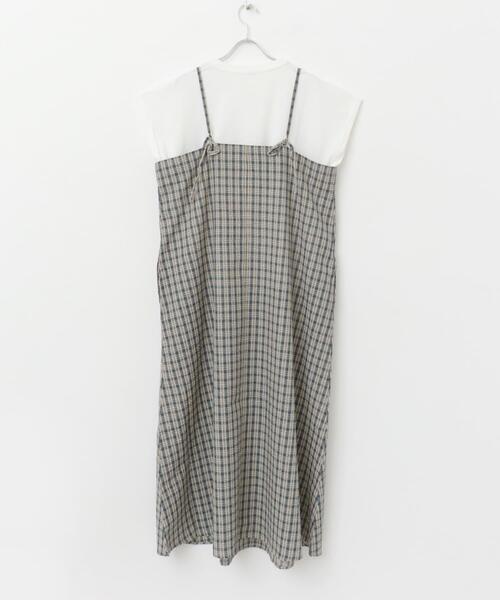ITEMS URBANRESEARCH（アイテムズ アーバンリサーチ）の「キャミワンピースセット（ワンピース・レディース・チェック/ブラック・FREE）」の15枚目の写真