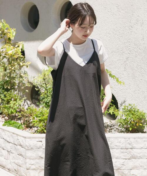 ITEMS URBANRESEARCH（アイテムズ アーバンリサーチ）の「キャミワンピースセット（ワンピース・レディース・チェック/ブラック・FREE）」の11枚目の写真
