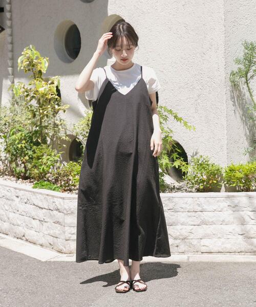 ITEMS URBANRESEARCH（アイテムズ アーバンリサーチ）の「キャミワンピースセット（ワンピース・レディース・チェック/ブラック・FREE）」の9枚目の写真