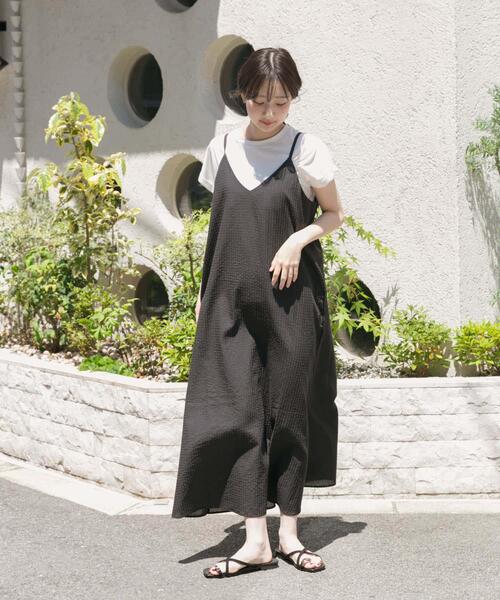 ITEMS URBANRESEARCH（アイテムズ アーバンリサーチ）の「キャミワンピースセット（ワンピース・レディース・チェック/ブラック・FREE）」の8枚目の写真