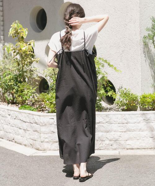 ITEMS URBANRESEARCH（アイテムズ アーバンリサーチ）の「キャミワンピースセット（ワンピース・レディース・チェック/ブラック・FREE）」の7枚目の写真