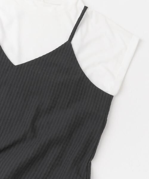 ITEMS URBANRESEARCH（アイテムズ アーバンリサーチ）の「キャミワンピースセット（ワンピース・レディース・チェック/ブラック・FREE）」の4枚目の写真