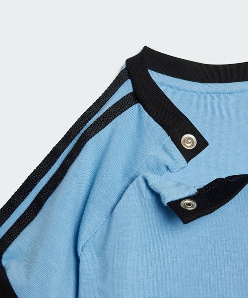 adidas サッカーシャツ 青 ストライプ adidas アディダス IU0199 Stripe Jersey Tee ストライプ ゲーム