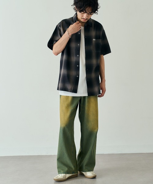 Cal Top(キャルトップ)の「【Cal Top】2000 S/S Plaid Color Base Shirt オンブレチェックシャツ シャドーチェック フランネルシャツ USA 半袖 CLTP2000S UNTR(シャツ/ブラウス・メンズ・ブラック系その他2/ブラウン系1/ブラック系1・M/S)」の8枚目の写真