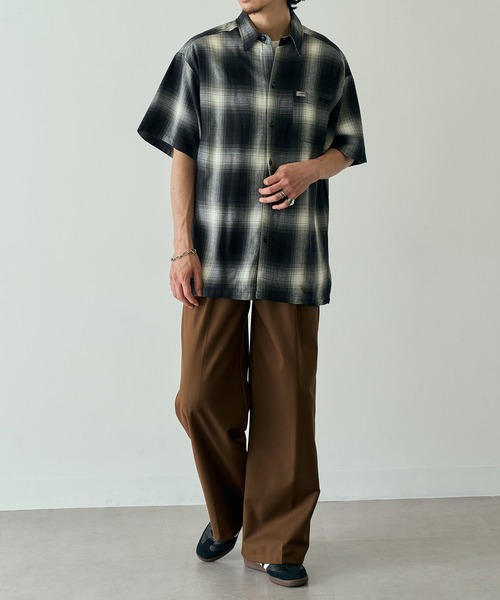 Cal Top(キャルトップ)の「【Cal Top】2000 S/S Plaid Color Base Shirt オンブレチェックシャツ シャドーチェック フランネルシャツ USA 半袖 CLTP2000S UNTR(シャツ/ブラウス・メンズ・ブラック系その他2/ブラウン系1/ブラック系1・M/S)」の15枚目の写真