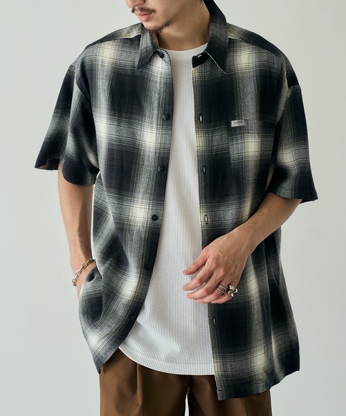 Cal Top(キャルトップ)の「【Cal Top】2000 S/S Plaid Color Base Shirt オンブレチェックシャツ シャドーチェック フランネルシャツ USA 半袖 CLTP2000S UNTR(シャツ/ブラウス・メンズ・ブラック系その他2/ブラウン系1/ブラック系1・M/S)」の20枚目の写真