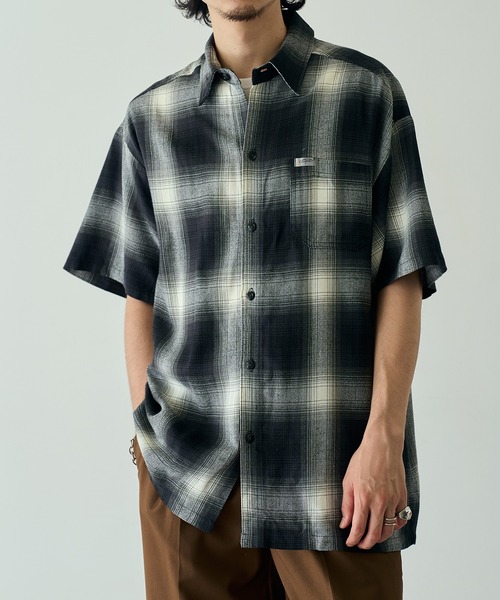 Cal Top(キャルトップ)の「【Cal Top】2000 S/S Plaid Color Base Shirt オンブレチェックシャツ シャドーチェック フランネルシャツ USA 半袖 CLTP2000S UNTR(シャツ/ブラウス・メンズ・ブラック系その他2/ブラウン系1/ブラック系1・M/S)」の22枚目の写真
