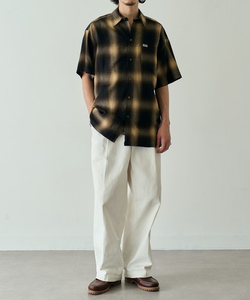 Cal Top(キャルトップ)の「【Cal Top】2000 S/S Plaid Color Base Shirt オンブレチェックシャツ シャドーチェック フランネルシャツ USA 半袖 CLTP2000S UNTR(シャツ/ブラウス・メンズ・ブラック系その他2/ブラウン系1/ブラック系1・M/S)」の13枚目の写真