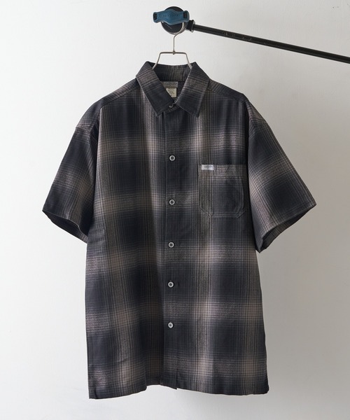 Cal Top(キャルトップ)の「【Cal Top】2000 S/S Plaid Color Base Shirt オンブレチェックシャツ シャドーチェック フランネルシャツ USA 半袖 CLTP2000S UNTR(シャツ/ブラウス・メンズ・ブラック系その他2/ブラウン系1/ブラック系1・M/S)」の6枚目の写真