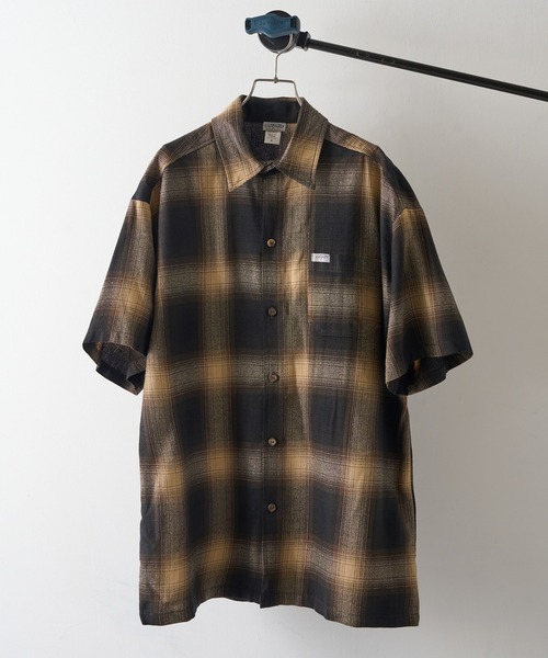 Cal Top(キャルトップ)の「【Cal Top】2000 S/S Plaid Color Base Shirt オンブレチェックシャツ シャドーチェック フランネルシャツ USA 半袖 CLTP2000S UNTR(シャツ/ブラウス・メンズ・ブラック系その他2/ブラウン系1/ブラック系1・M/S)」の7枚目の写真
