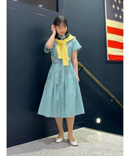 セール】コットン シアサッカー チェック ショートスリーブ シャツ