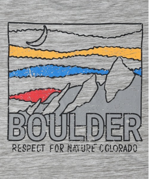 CAMP7（キャンプセブン）の「【CAMP7】【接触冷感・吸水速乾】バックロゴプリントＴシャツ（Tシャツ/カットソー・メンズ・ブルー/カーキブラウン/ライトグレー・L/XL/M）」の14枚目の写真