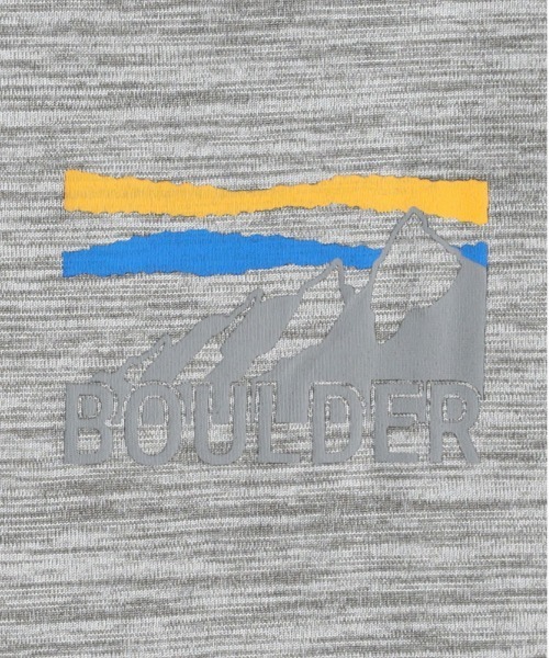 CAMP7（キャンプセブン）の「【CAMP7】【接触冷感・吸水速乾】バックロゴプリントＴシャツ（Tシャツ/カットソー・メンズ・ブルー/カーキブラウン/ライトグレー・L/XL/M）」の13枚目の写真