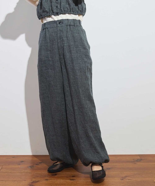 fig London アンクルリネン サスペンダーパンツ fig London（フィグロンドン）の「○classic LINEN pants（その他