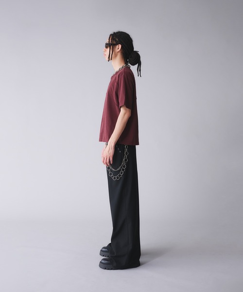 ANDER HUNK（アンダーハンク）の「Metal Henry neck T-shirt /メタルヘンリーネックTシャツ（Tシャツ/カットソー・メンズ・その他/ブラック/グレー/ブラウン・SMALL/MEDIUM/LARGE）」の16枚目の写真