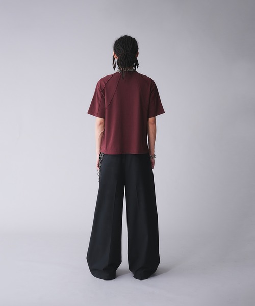 ANDER HUNK（アンダーハンク）の「Metal Henry neck T-shirt /メタルヘンリーネックTシャツ（Tシャツ/カットソー・メンズ・その他/ブラック/グレー/ブラウン・SMALL/MEDIUM/LARGE）」の17枚目の写真