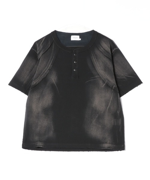 【専用】ANDER HUNK メタルヘンリーネックサーマル ブラック系 ANDER HUNK tシャツ Metal Henry neck Thermal / メタルヘンリー