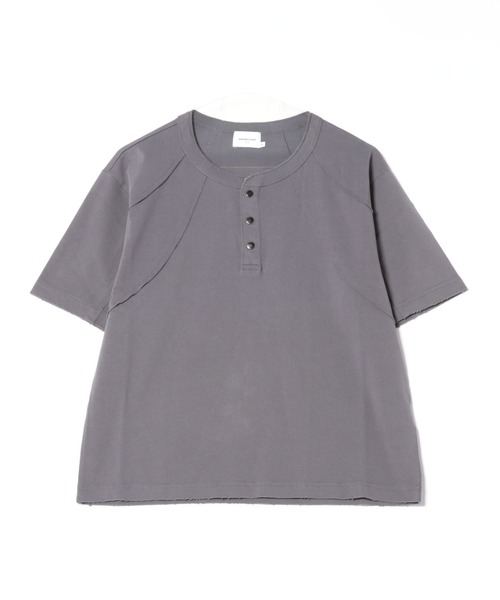 ANDER HUNK（アンダーハンク）の「Metal Henry neck T-shirt /メタルヘンリーネックTシャツ（Tシャツ/カットソー・メンズ・その他/ブラック/グレー/ブラウン・SMALL/MEDIUM/LARGE）」の11枚目の写真