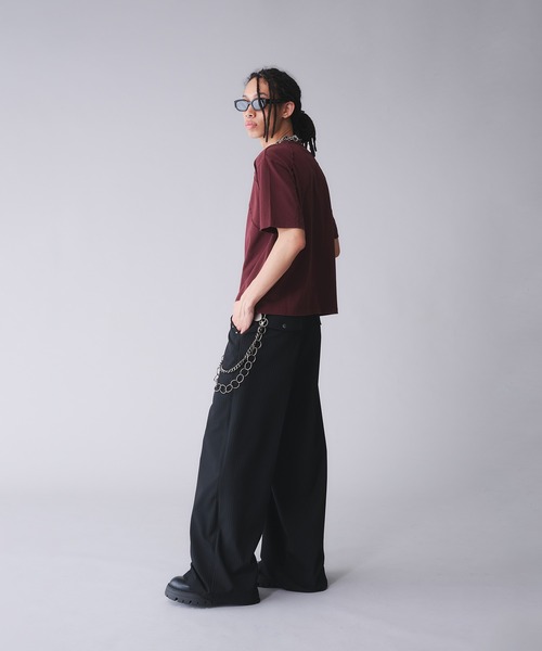 ANDER HUNK（アンダーハンク）の「Metal Henry neck T-shirt /メタルヘンリーネックTシャツ（Tシャツ/カットソー・メンズ・その他/ブラック/グレー/ブラウン・SMALL/MEDIUM/LARGE）」の13枚目の写真