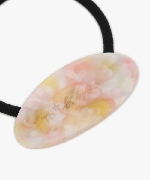 To b. by agnes b.（トゥービーバイアニエスベー）の「カラー ロゴ ヘアタイ（ヘアゴム・レディース・オレンジ系その他・FREE）」の3枚目の写真