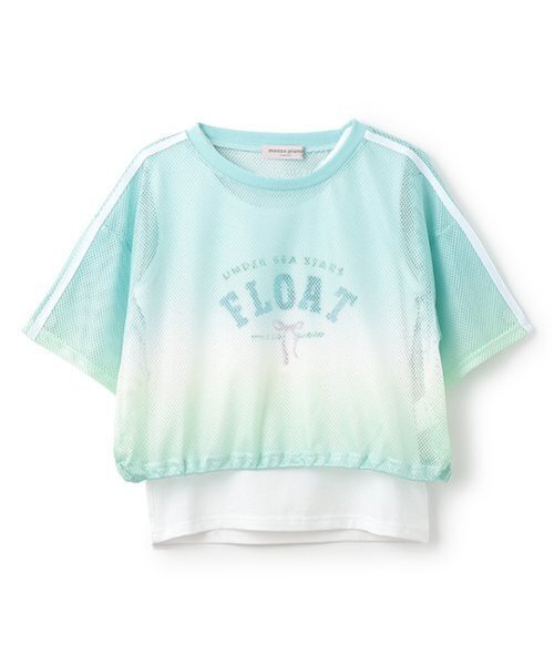 セール】グラデーションメッシュTシャツ＆タンクトップセット（T