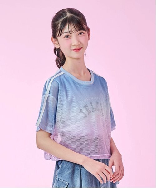 セール】グラデーションメッシュTシャツ＆タンクトップセット（T
