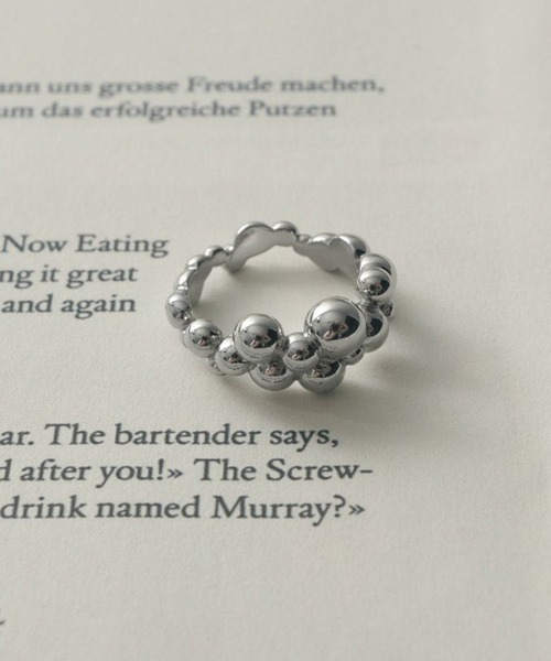 GOLDY(ゴールディ)の「【GOLDY】テクスチャードボリュームリング 5250605※(リング・レディース・ゴールド/シルバー/ゴールド系その他2/シルバー系1・FREE)」の5枚目の写真