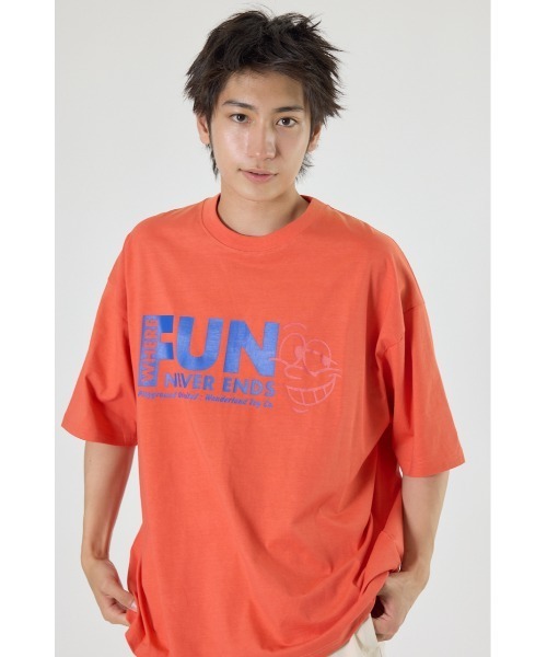 激レアGUHROOVY オレンジ オリーブ 半袖 Tシャツ 大きめ M セール】FACE Tシャツ（Tシャツ/カットソー）｜RODEO CROWNS WIDE BOWL