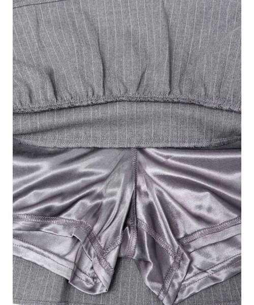 EMODA（エモダ）の「ティアードフリルミニスカート（スカート・レディース・グレー/ブラウン・MEDIUM/SMALL）」の11枚目の写真