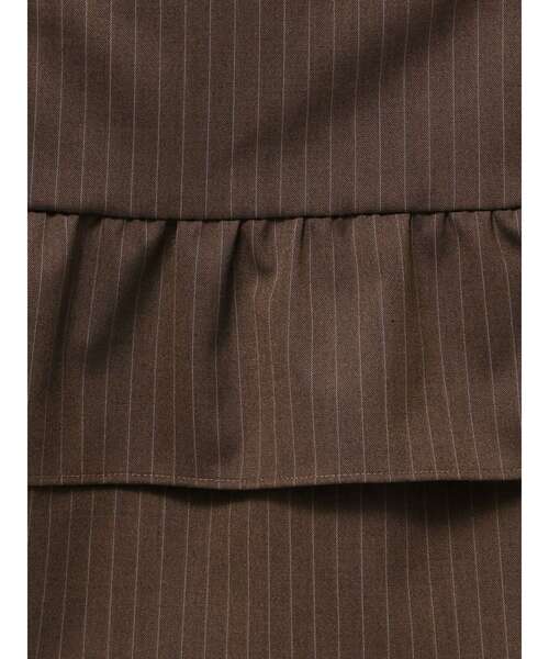 EMODA（エモダ）の「ティアードフリルミニスカート（スカート・レディース・グレー/ブラウン・MEDIUM/SMALL）」の13枚目の写真