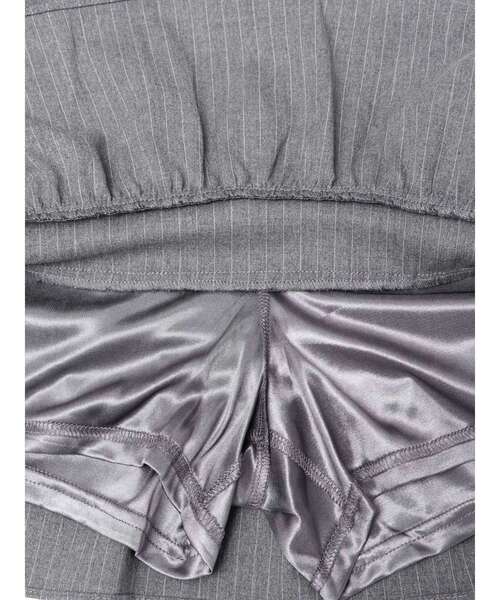 EMODA(エモダ)の「ティアードフリルミニスカート(スカート・レディース・グレー/ブラウン・MEDIUM/SMALL)」の15枚目の写真