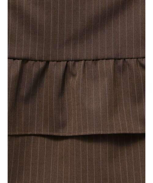 EMODA(エモダ)の「ティアードフリルミニスカート(スカート・レディース・グレー/ブラウン・MEDIUM/SMALL)」の17枚目の写真