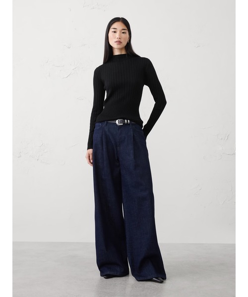 BANANA REPUBLIC FACTORY STORE（バナナリパブリック ファクトリーストア）の「BANANA REPUBLIC FACTORY STORE　　メリノウール リブタートルネックセーター（ニット/セーター・レディース・ブラウン/グレー/ブラック/ブルー/ワイン・XS/M/L/S）」の9枚目の写真