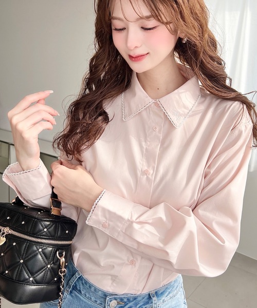 シャツ/ブラウス(長袖/七分) VB Verybrain Sailor lace cotton blouse 楽天市場】【マラソン限定 クーポン利用で1,275円/1枚】 ブラウス