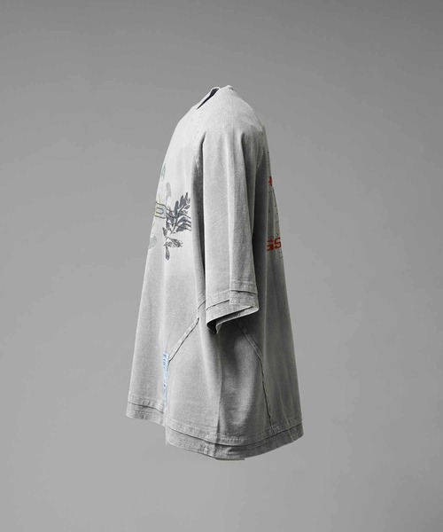 MAISON SPECIAL(メゾンスペシャル)の「《UNISEX》【Hypnose Association for MAISON SPECIAL】「Butterfly」Prime-Over Crew Neck T-Shirt/プライムオーバークルーネックTシャツ【MAISON SPECIAL/メゾンスペシャル】(Tシャツ/カットソー・メンズ・ライトグレー/ブラック・1/2)」の11枚目の写真