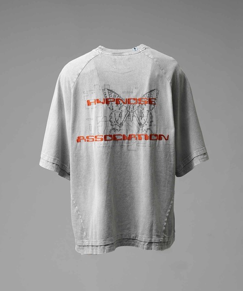 MAISON SPECIAL(メゾンスペシャル)の「《UNISEX》【Hypnose Association for MAISON SPECIAL】「Butterfly」Prime-Over Crew Neck T-Shirt/プライムオーバークルーネックTシャツ【MAISON SPECIAL/メゾンスペシャル】(Tシャツ/カットソー・メンズ・ライトグレー/ブラック・1/2)」の12枚目の写真