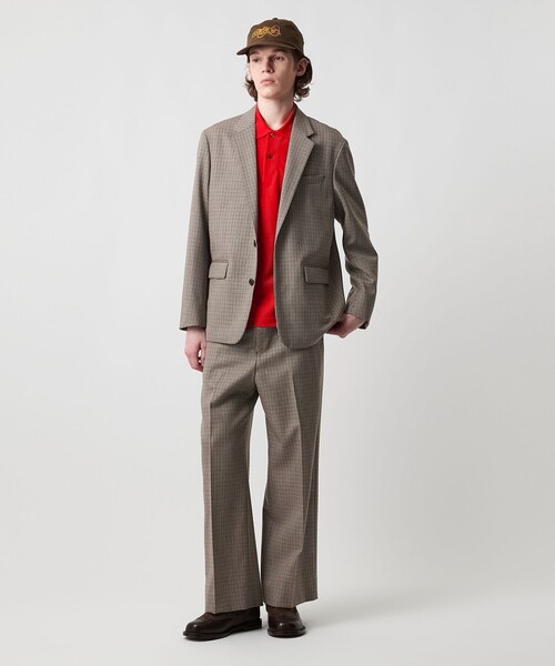 UNITED ARROWS & SONS（ユナイテッドアローズアンドサンズ）の「＜UNITED ARROWS & SONS＞ WOOL CHECK WIDE TROUSERS/スラックス（スラックス・メンズ・グレー系/ブラウン系・S/L/XL/M）」の15枚目の写真